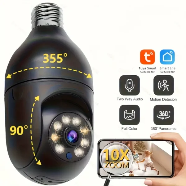 4G Bulb Security Camera